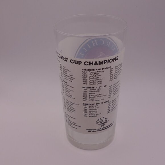 Libby Glassware Churchill Downs Breeders Cup Champions 1998 Collectable Glass - Picture 3 of 16